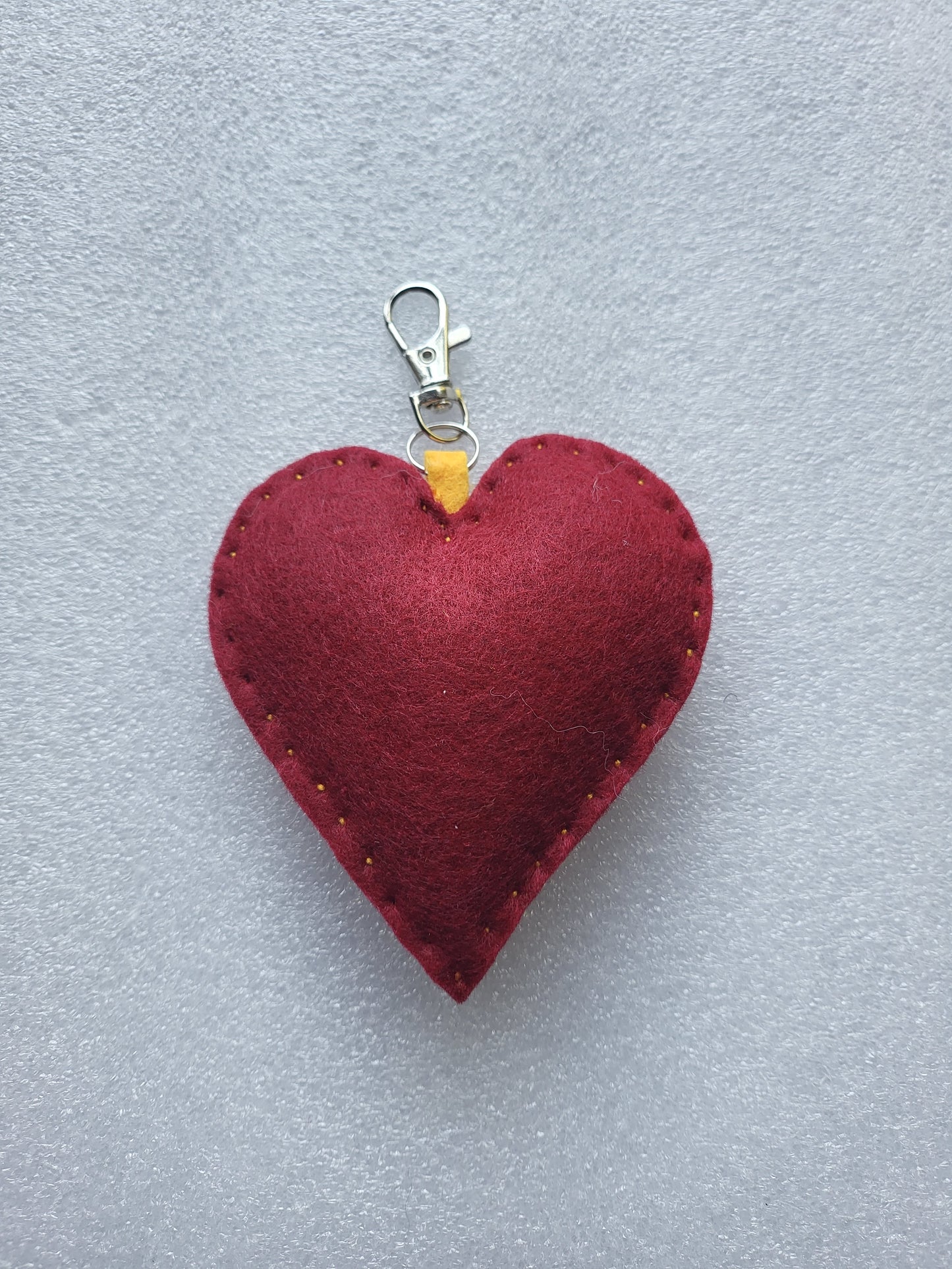 Felt Heart Keyrings, Charms or Ornaments