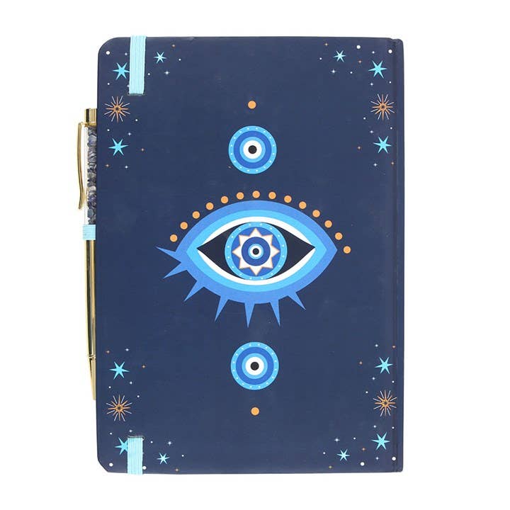 All Seeing Eye Notebook with Crystal Chip Pen