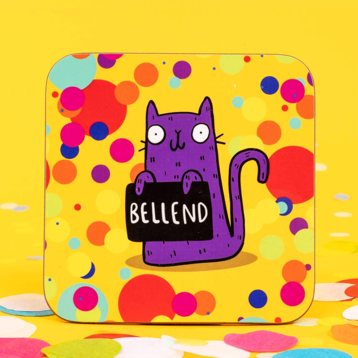 Sweary Bellend Cat Coasters