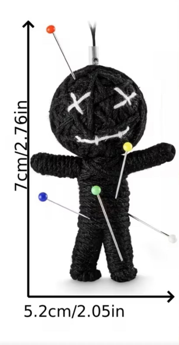 Mini Voodoo Doll & Pins