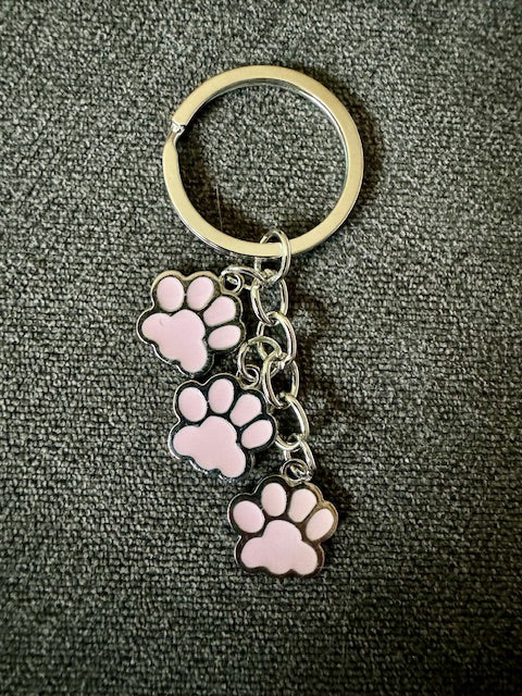 Toebeans key ring with three charms