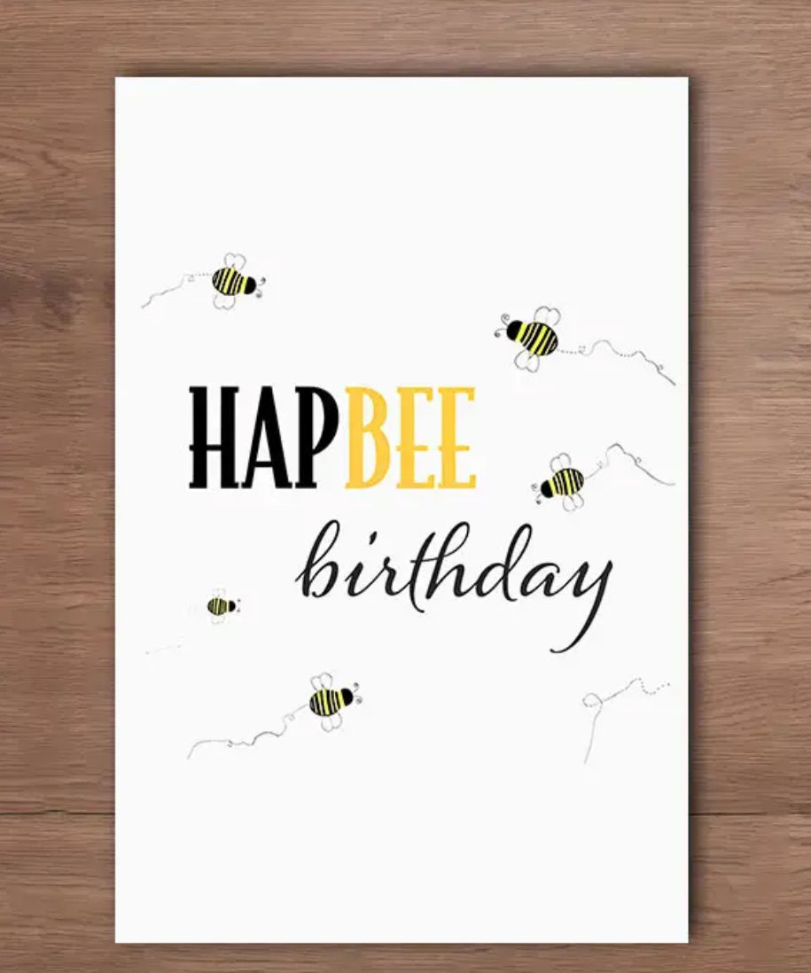 Greetings Card Hapbee Birthday