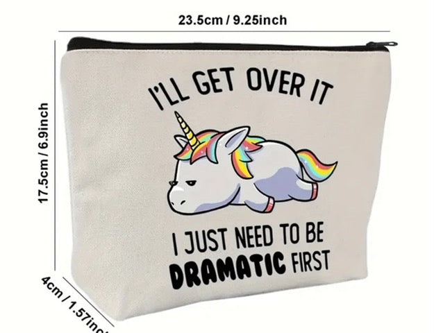 Charming Unicorn Makeup Bag I Just Need to Be Dramatic