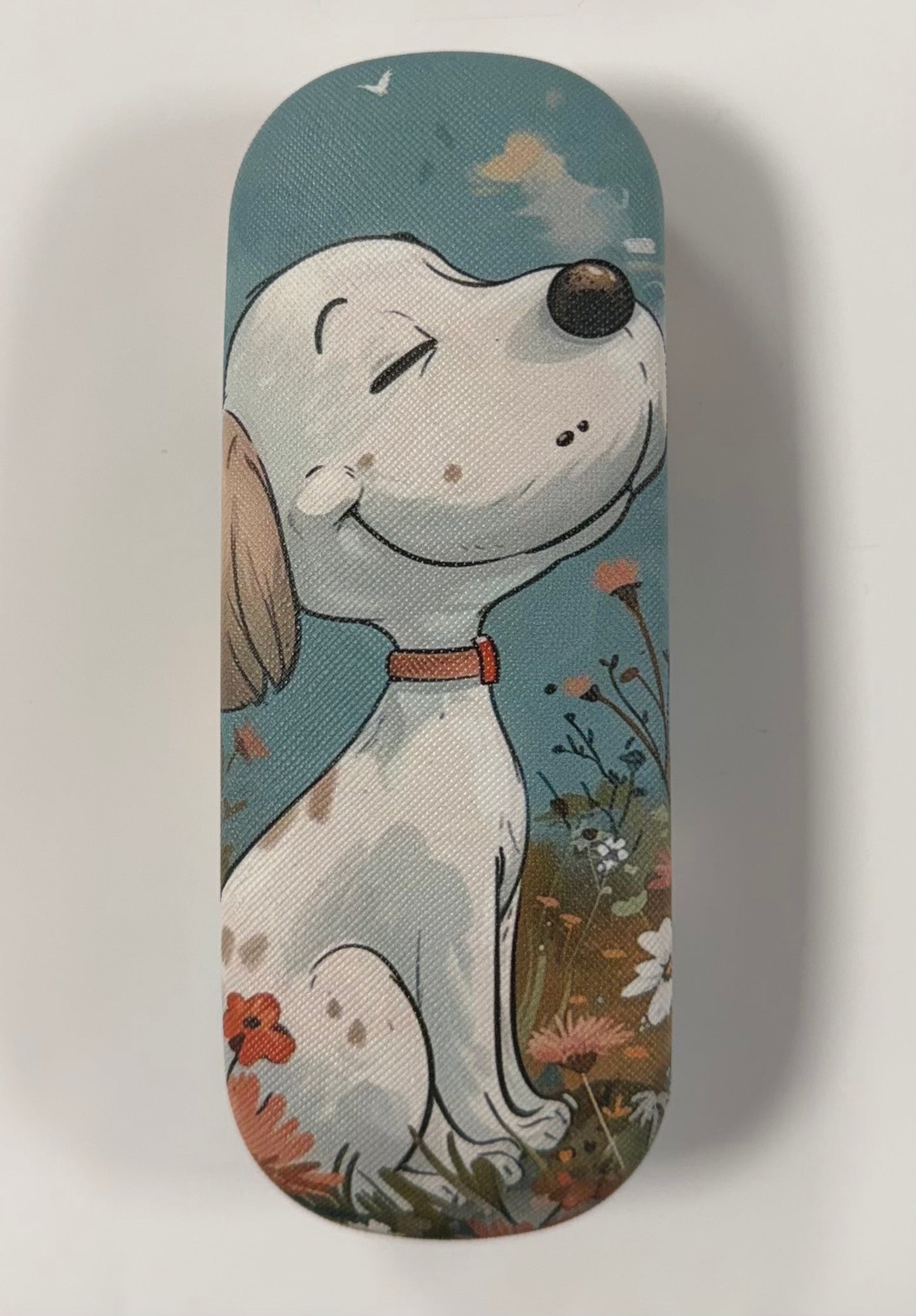 Cute Dog Themed Glasses Case