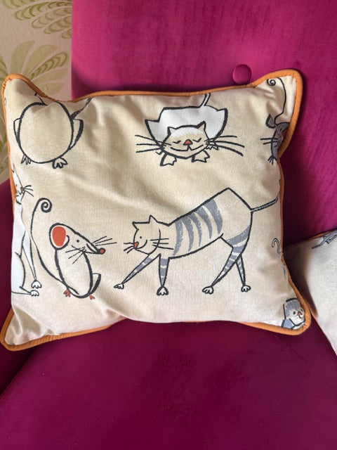 Funny Cat Cushion Duo