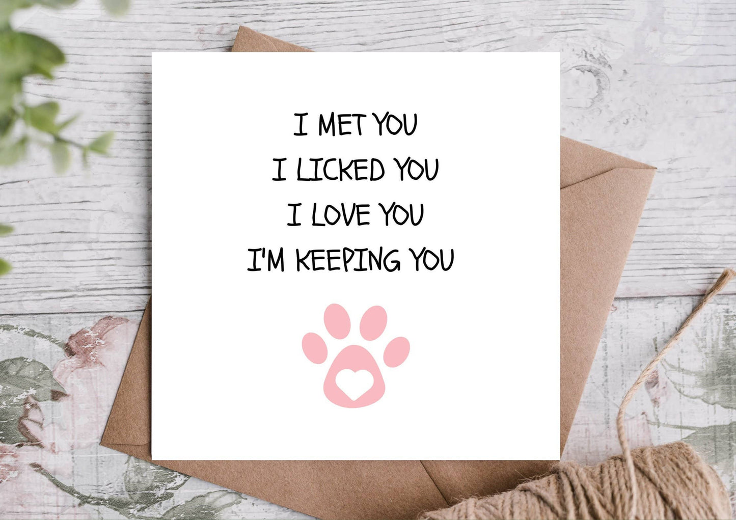 Dog Dad / Dog Mum Birthday Card From The Dog