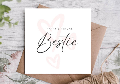 Bestie Birthday Card