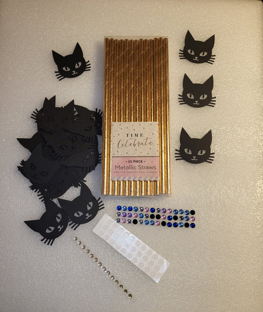 25 pcs Cat Straw Making Kit