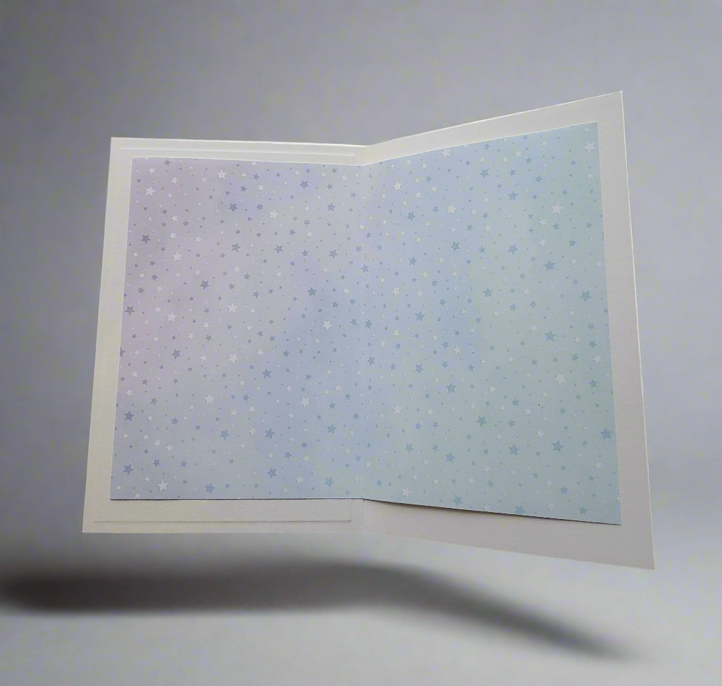 Greetings Card Handcrafted Cinderella with Cat Confetti
