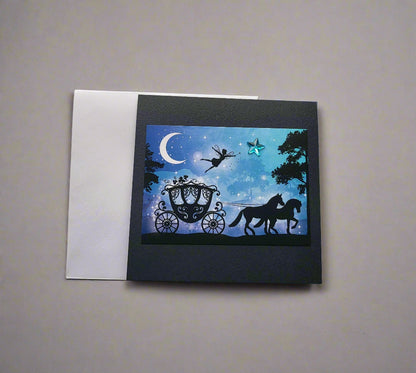 Greetings Card Handcrafted Pumpkin Coach