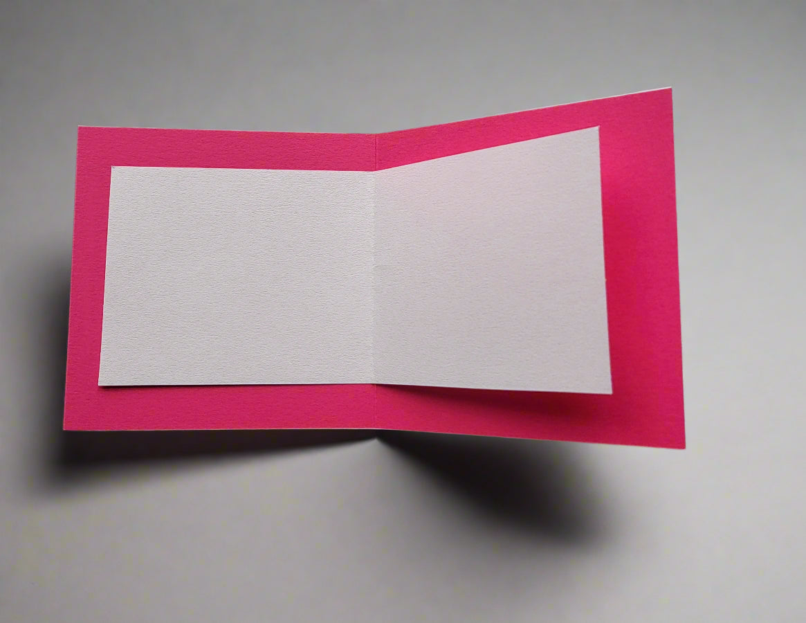 Greetings Card Handcrafted Pink Prince Charming