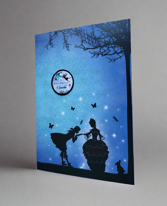 Greetings Card Handcrafted You Make Life Sparkle