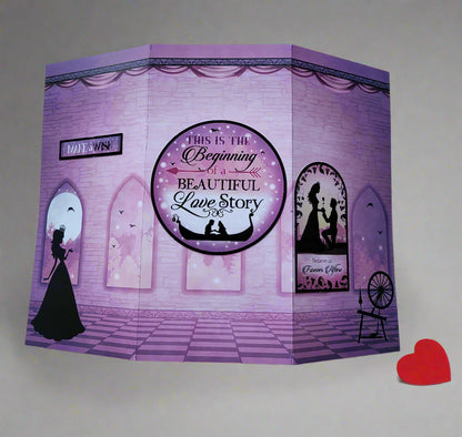 Greetings Card Handcrafted Beautiful Love Story