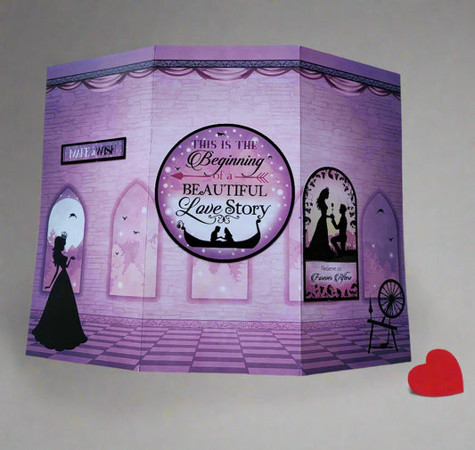 Greetings Card Handcrafted Beautiful Love Story