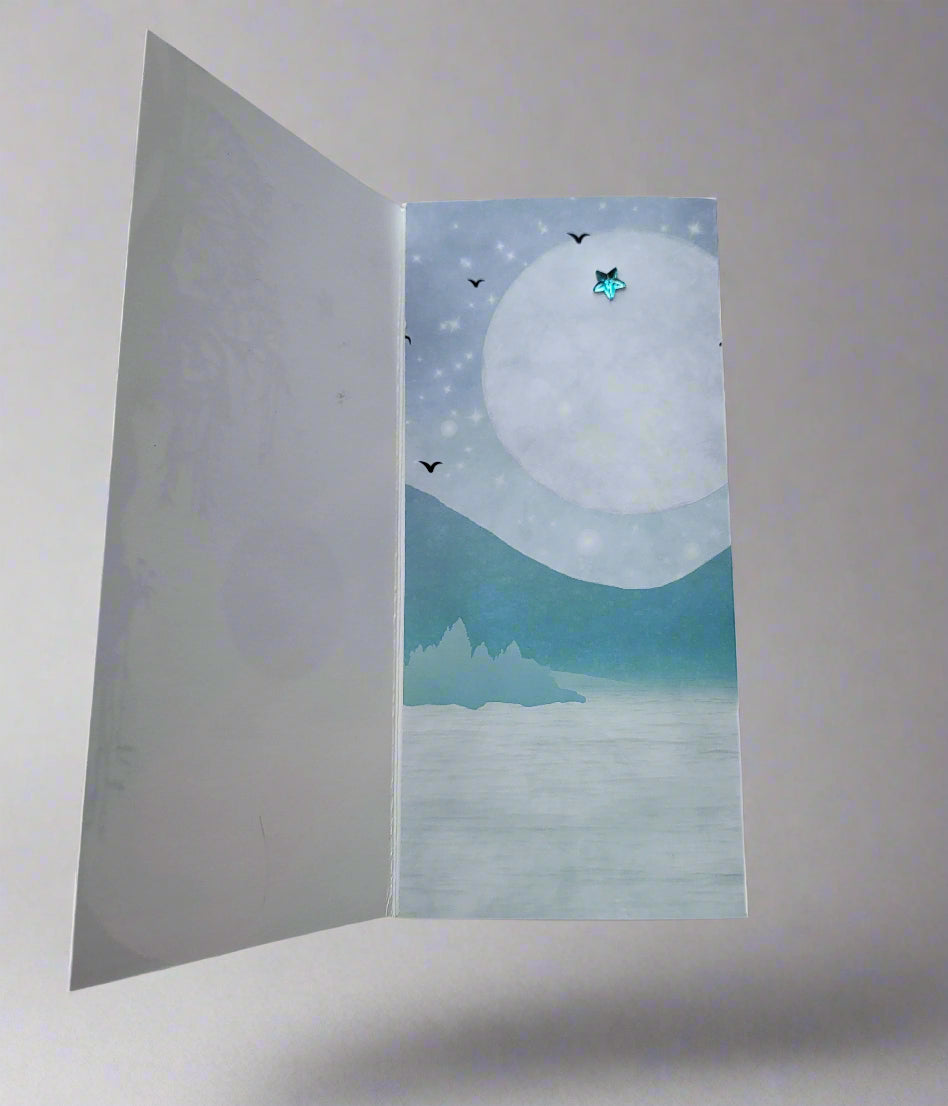 Greetings Card Handcrafted Neverland Tri fold