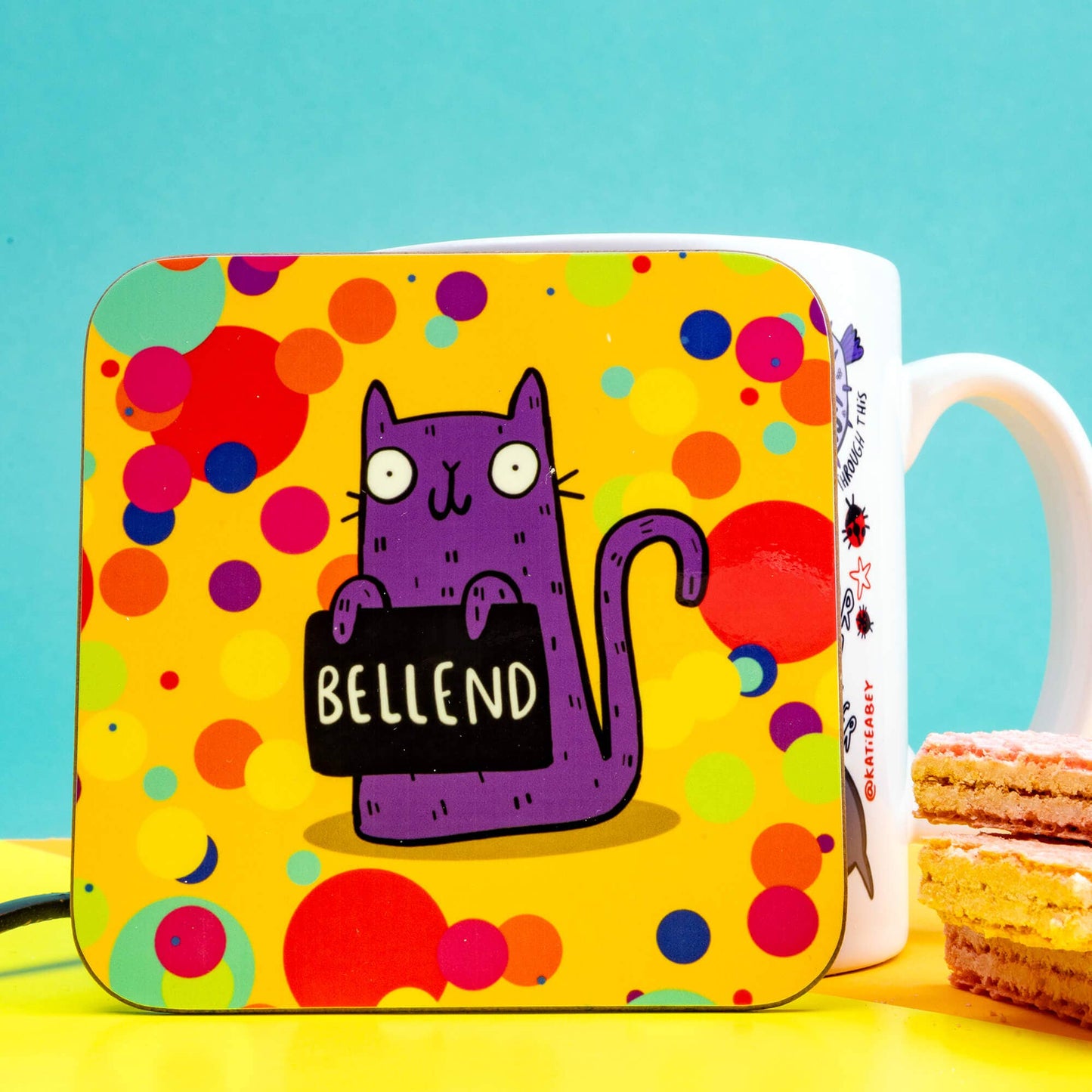 Sweary Bellend Cat Coasters