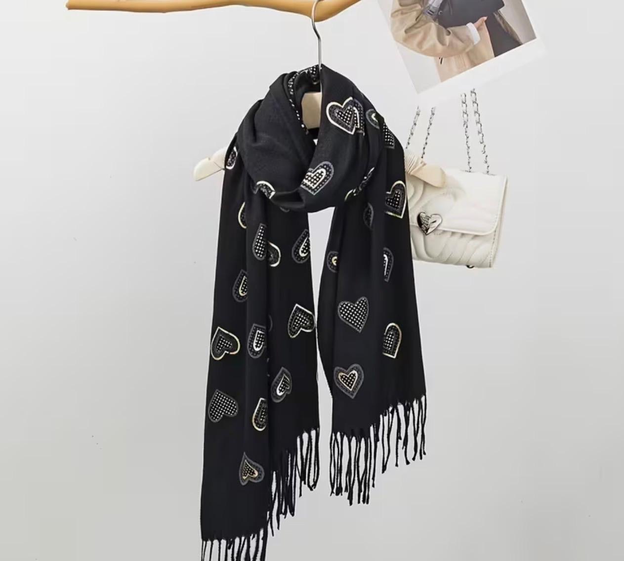 Love Heart Winter Scarf