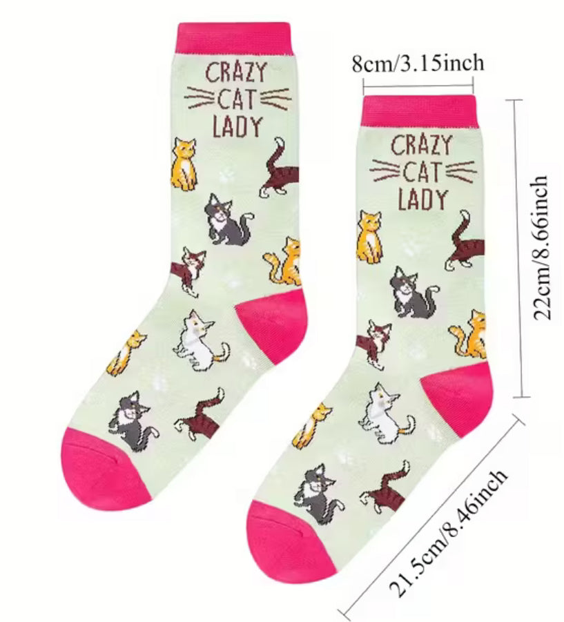 Crazy Cat Lady Socks
