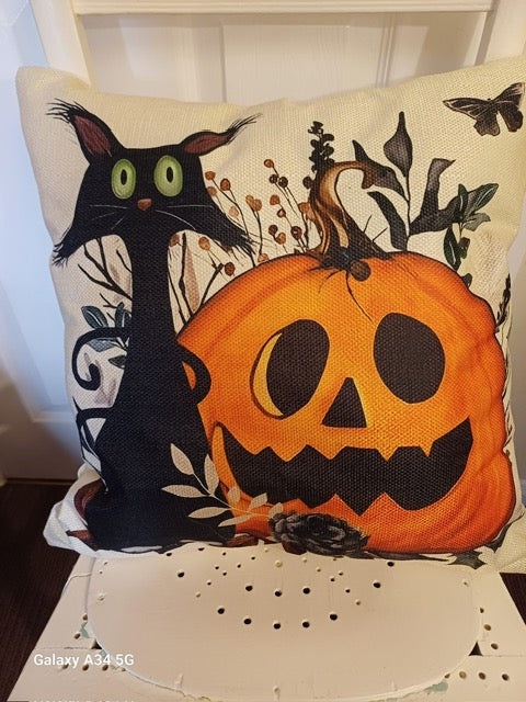 Halloween Cat Cushion