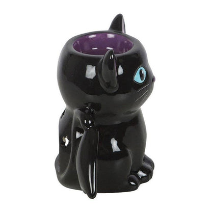 Cute and Creepy Gothic Bat Cat Oil Burner and Wax Warmer