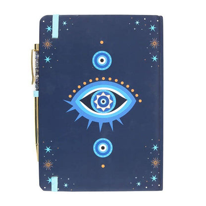 All Seeing Eye Notebook with Crystal Chip Pen