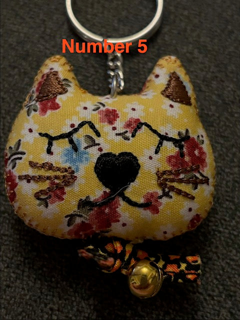 Vintage Cat Keyring