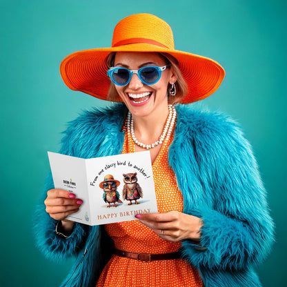 Classy Bird Birthday Card