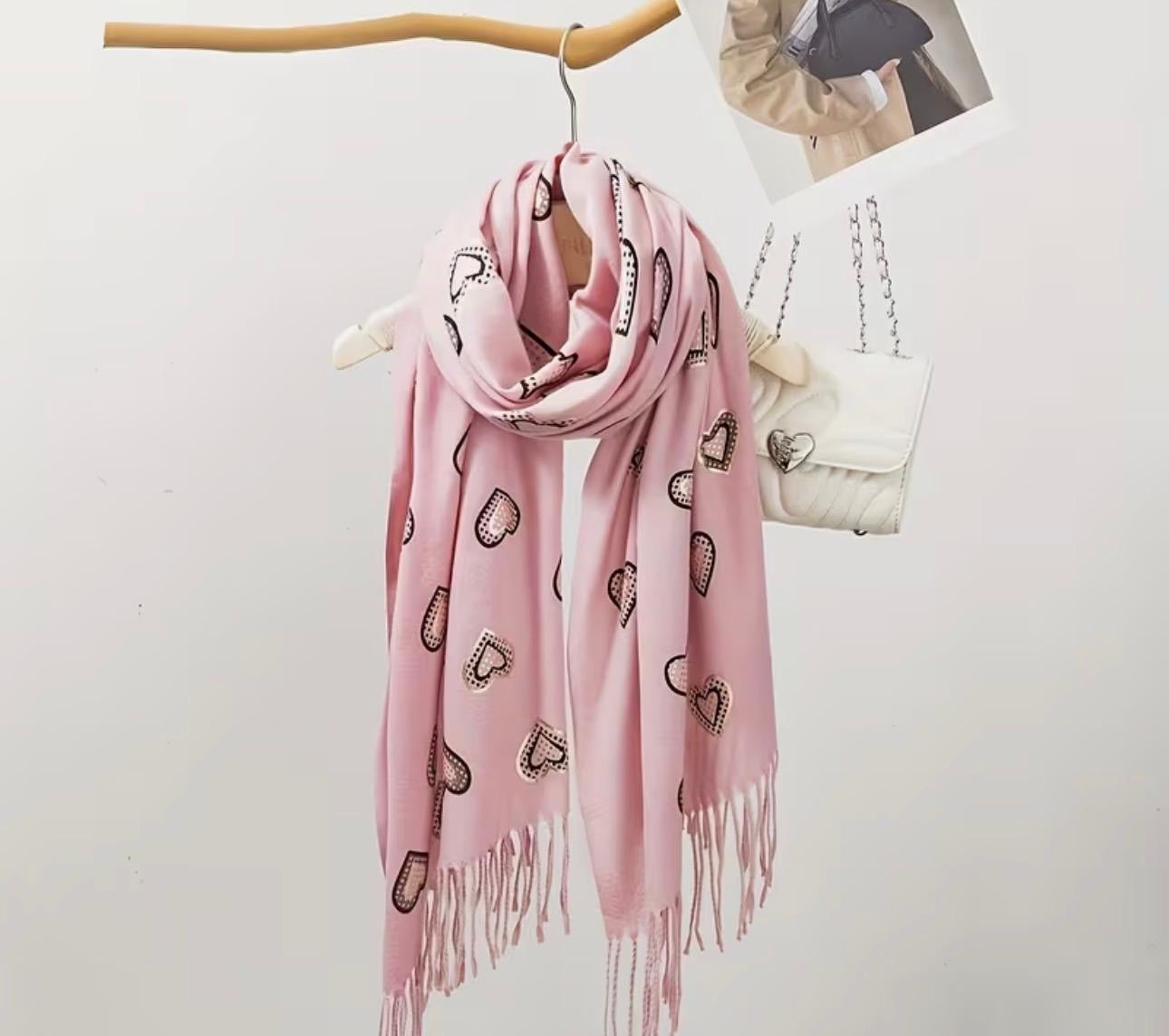 Love Heart Winter Scarf