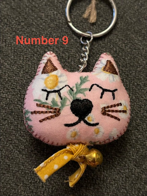 Vintage Cat Keyring