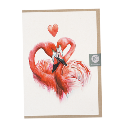 Flamingo Love Valentine’s Day Card