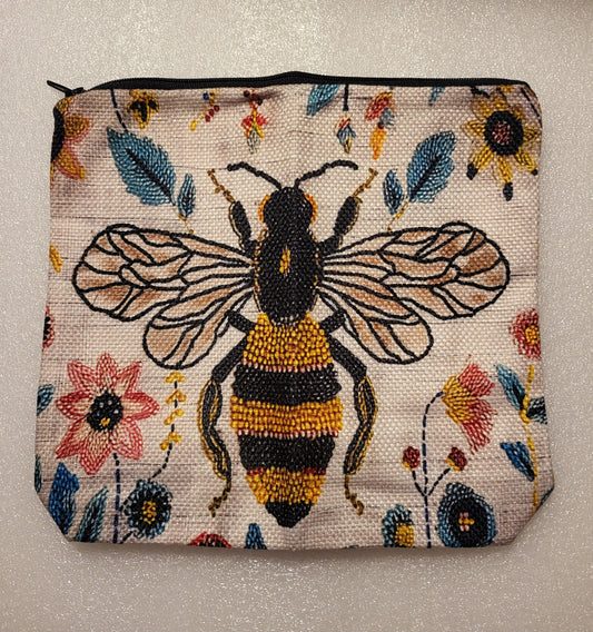 Bee Themed Cosmetic Bag