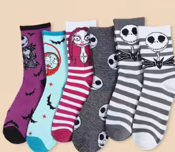 Jack & Sally Nightmare Before Christmas socks