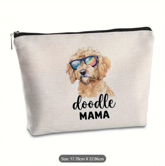 Doodle Mama Canvas Cosmetic Bag