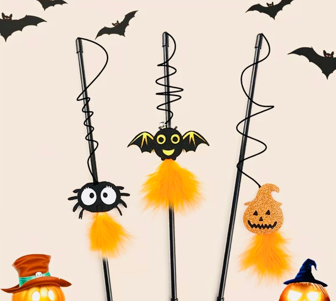 Halloween Themed Cat Teasers