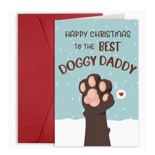 Best Doggy Daddy Christmas Card