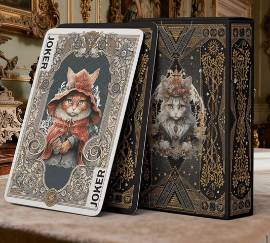 Victorian Cat Themed Playing Cards