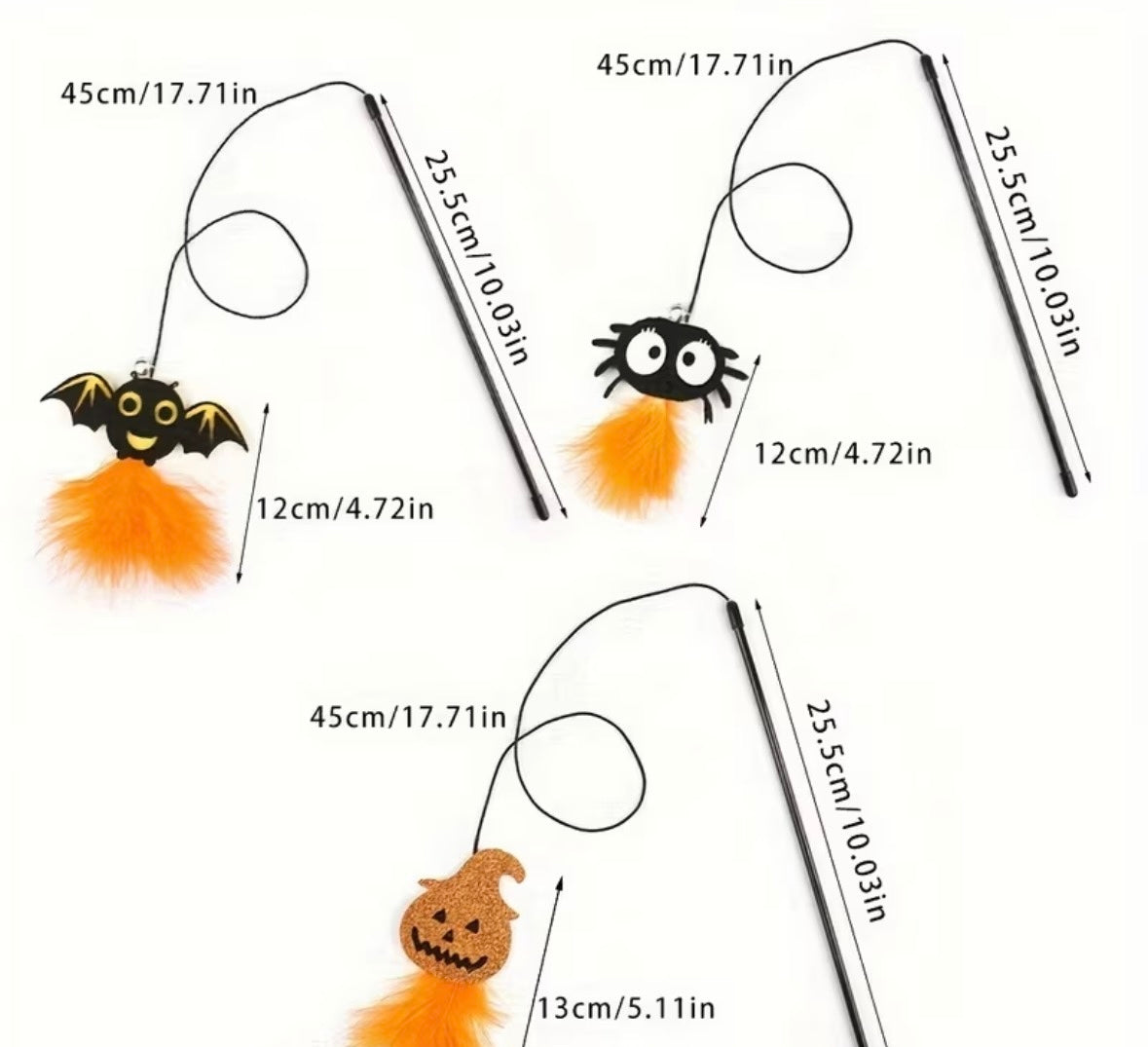Halloween Themed Cat Teasers
