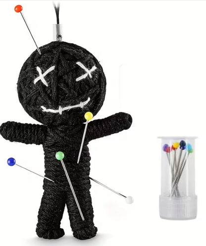 Mini Voodoo Doll & Pins