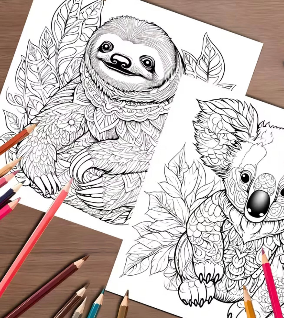 Mandala Animal Coloring Book