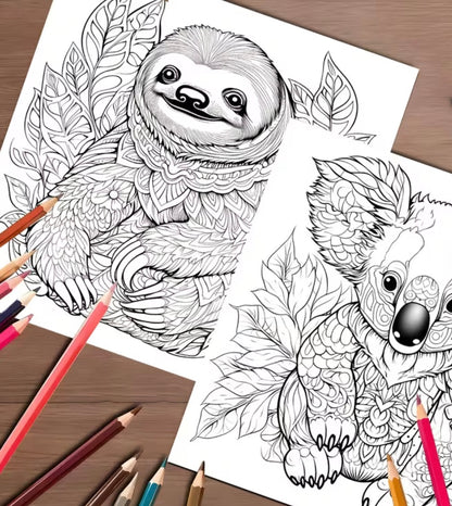Mandala Animal Coloring Book