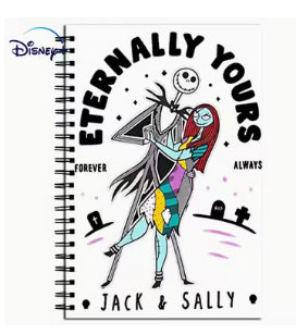 Nightmare Before Christmas Jack & Sally Note Book