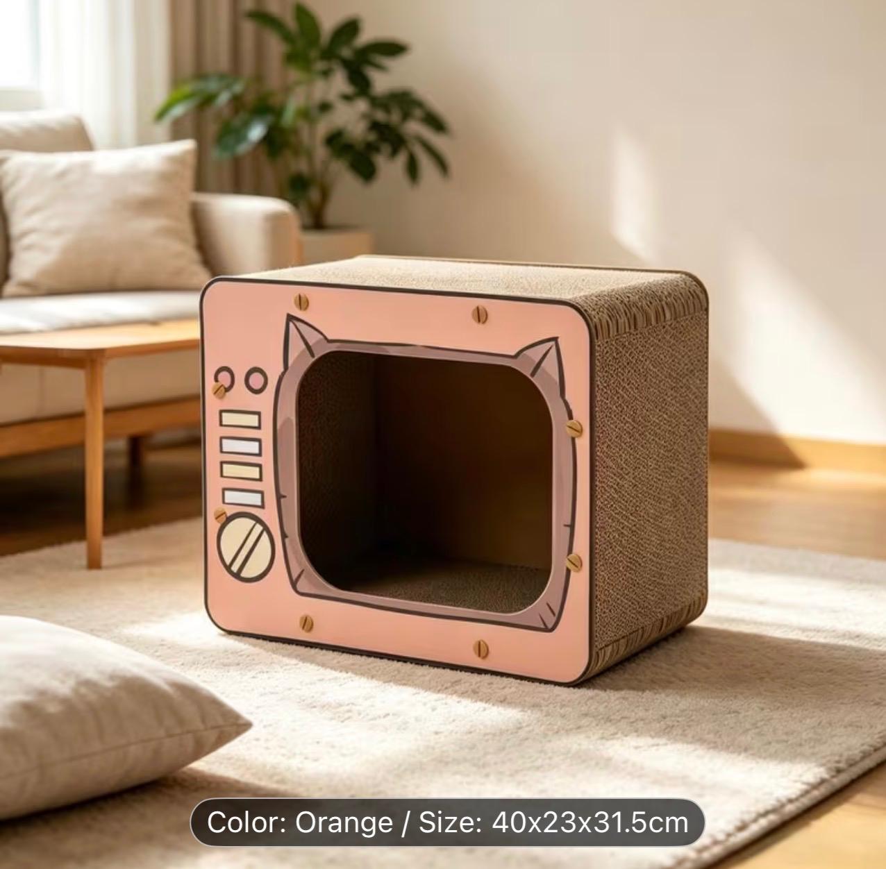 Fun Cat TV Scratching Bed