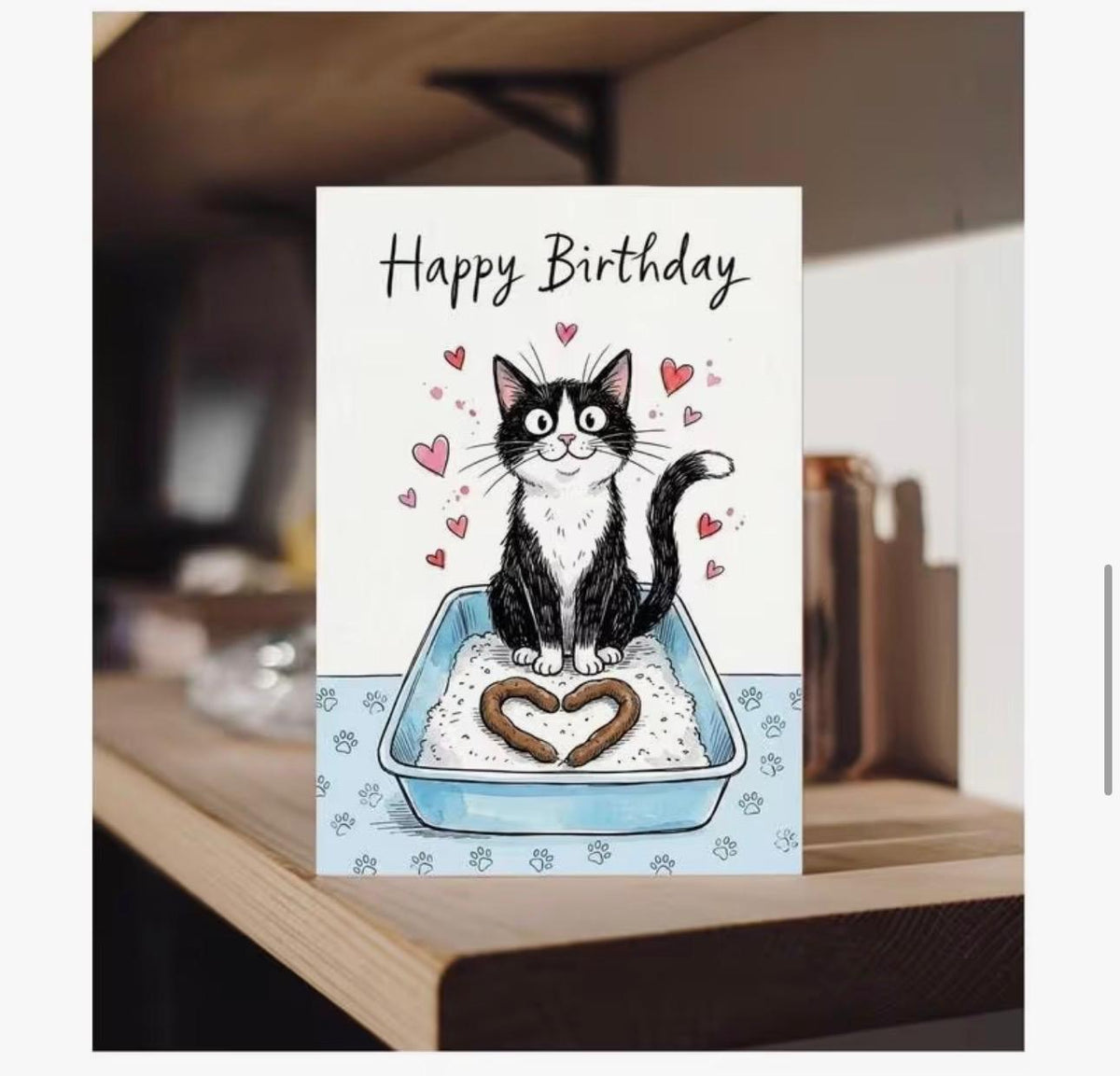 A6 Funny Cat Birthday Card