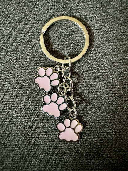 Toebeans key ring with three charms