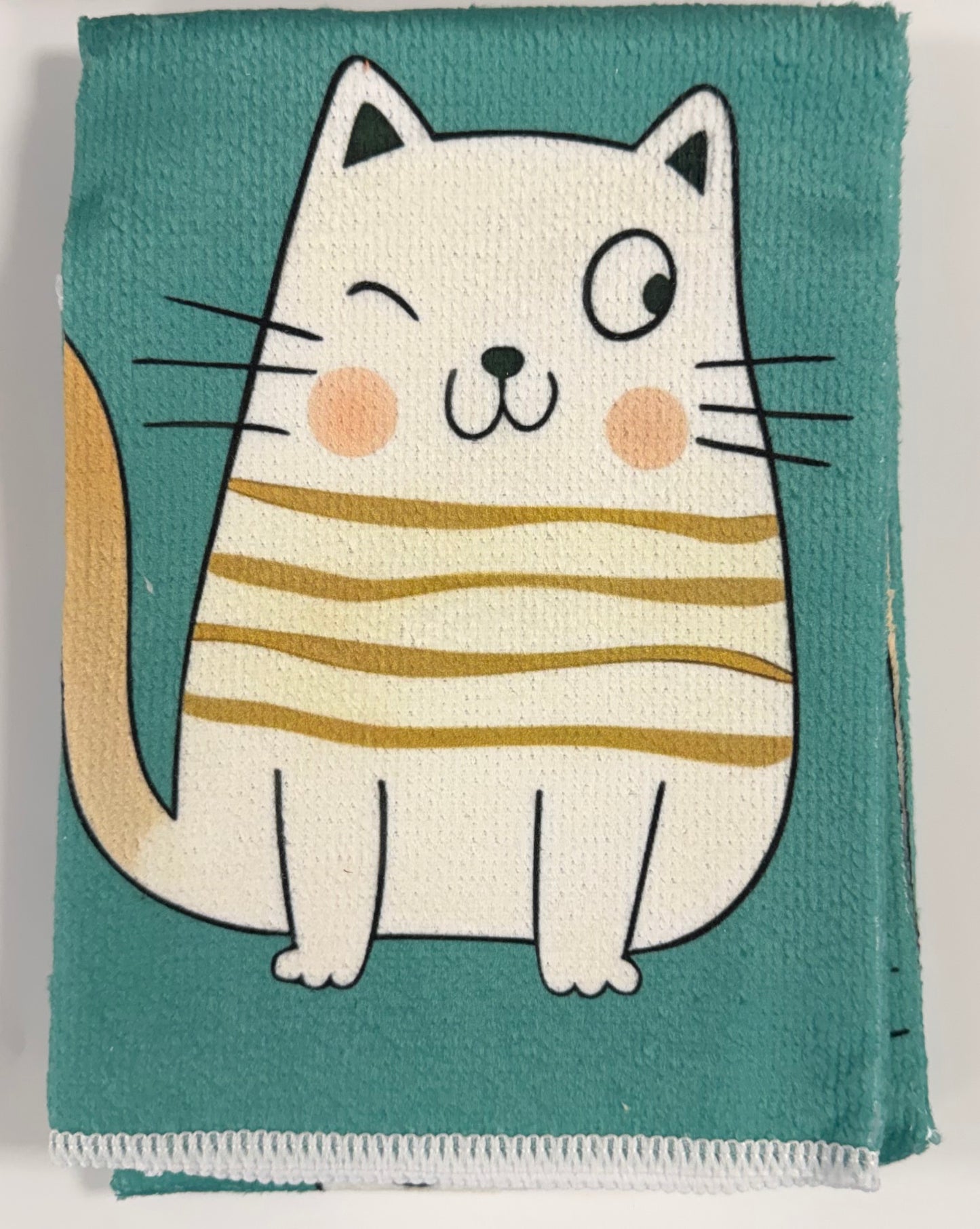 Variety of Cat Themed Microfibre Tea Towels