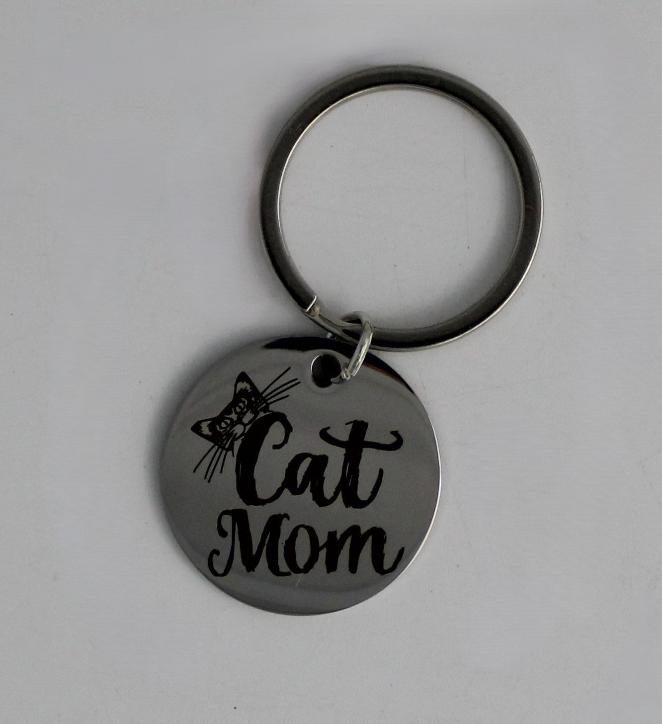 Cat Mom Keyring
