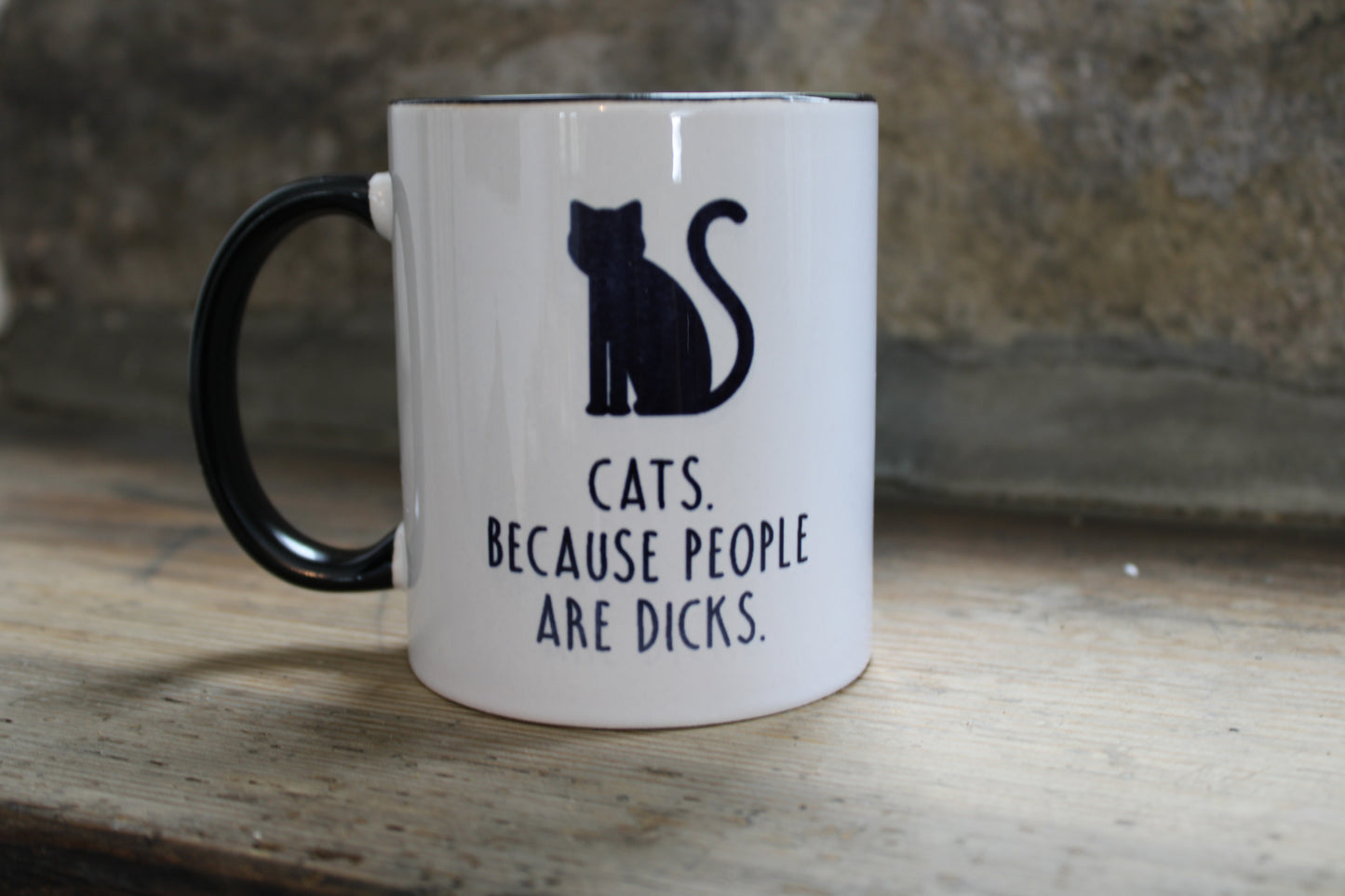 Cats Because People are Dicks Mug