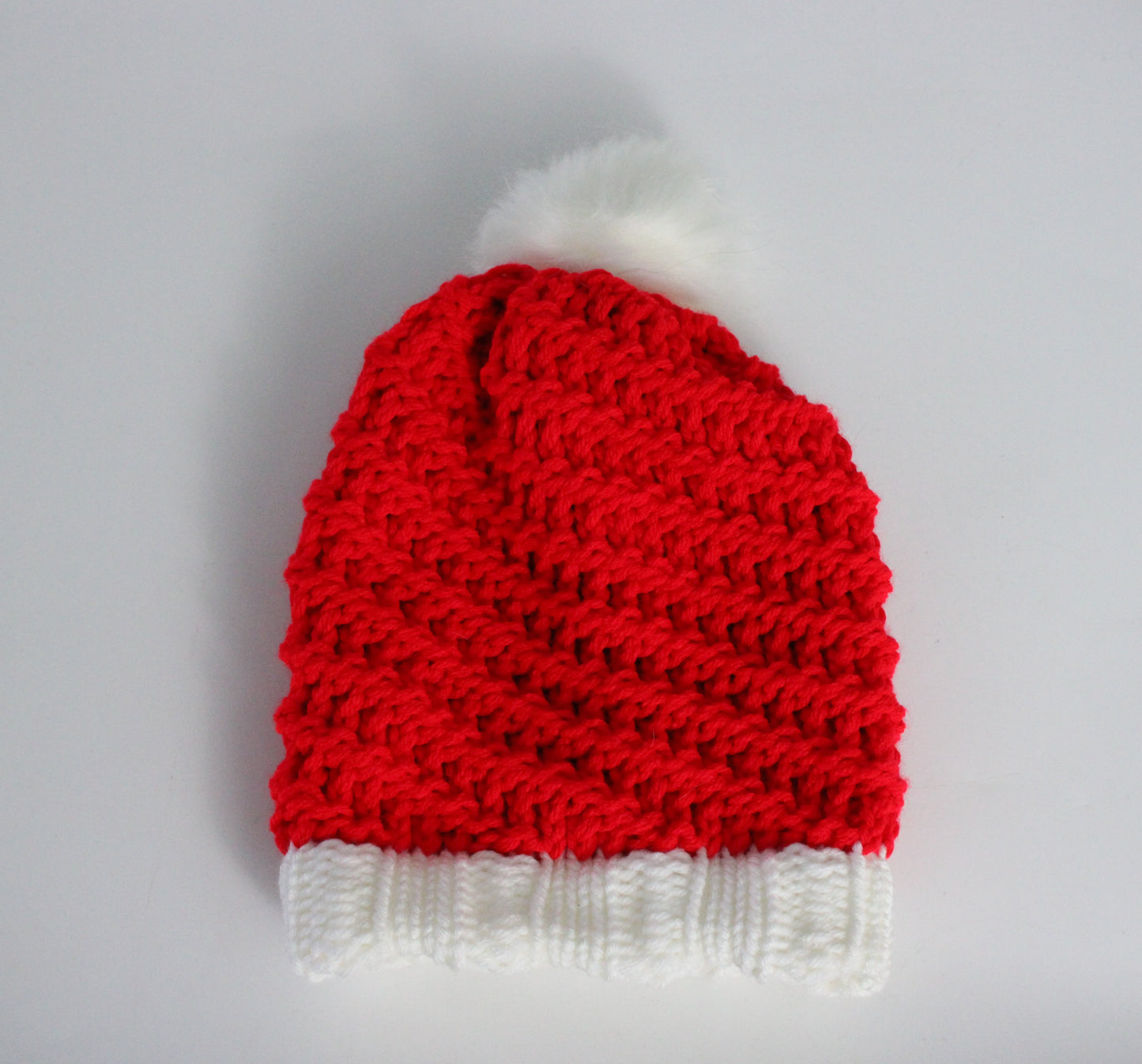 Multi Coloured Knitted Faux Fur Bobble Hats