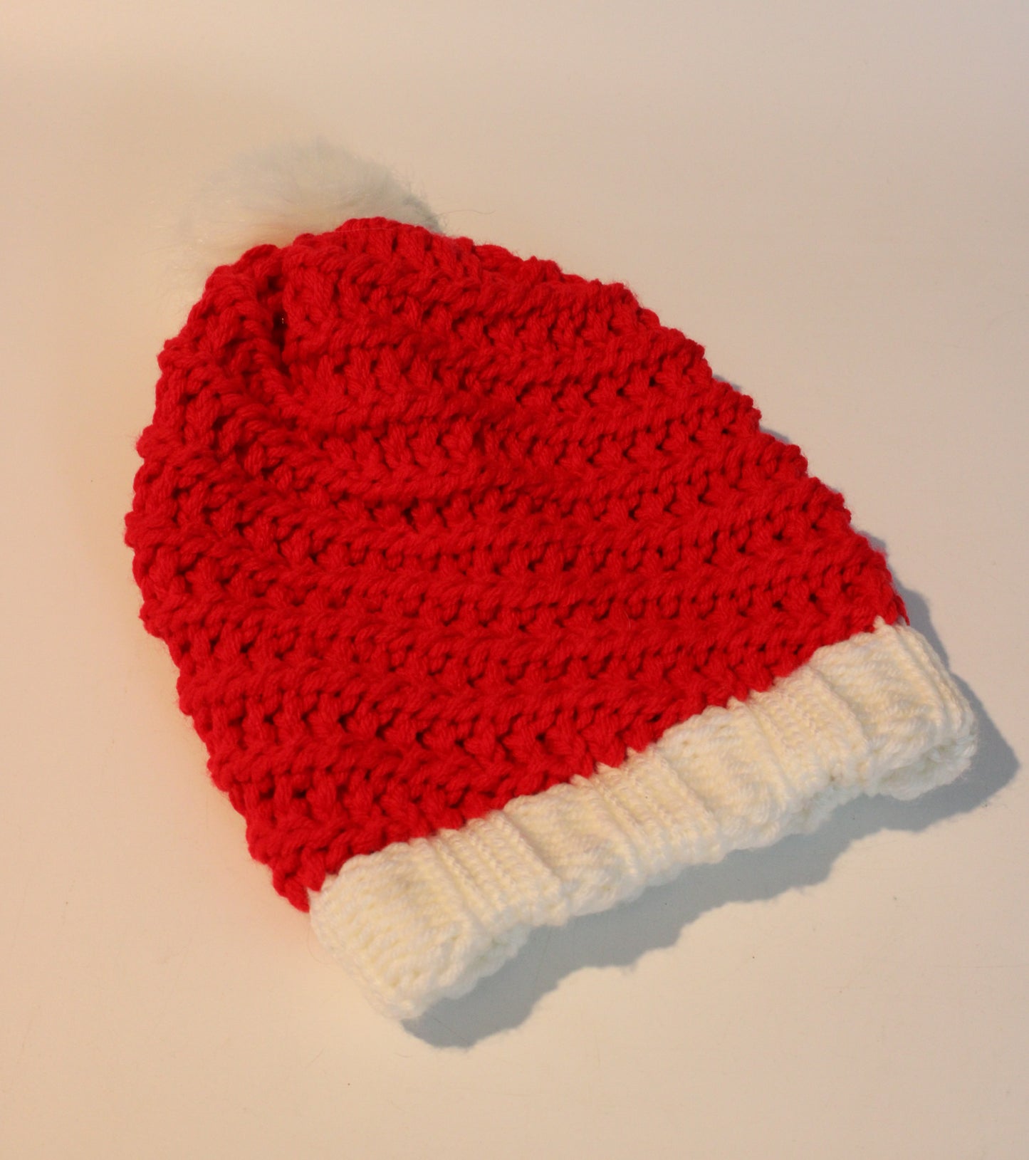 Multi Coloured Knitted Faux Fur Bobble Hats