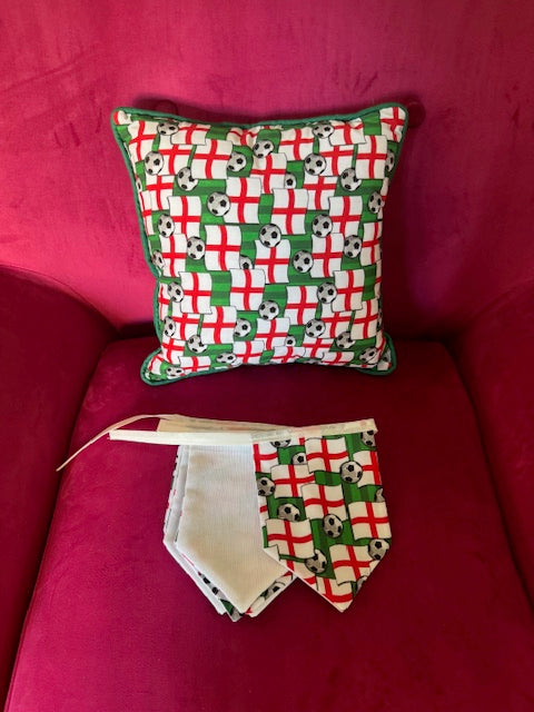 Football Cushion & Bunting Set